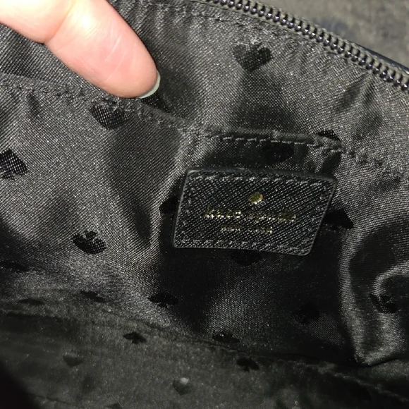 kate spade black crossbody with glitter panel - Picture 3 of 4